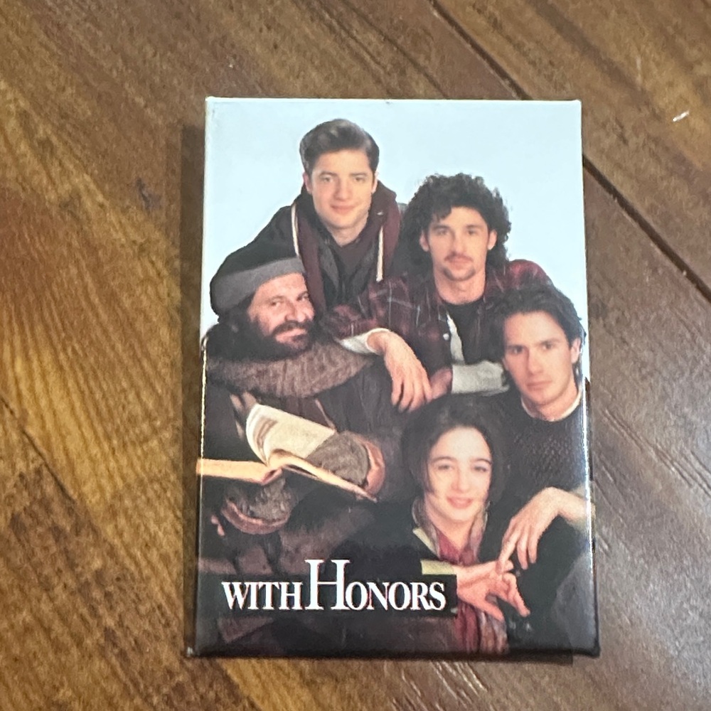 Vintage With‎ Honors 1994 Movie Promo Pinback Button Warner Bros